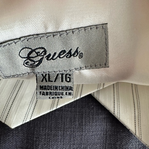 Guess stripe tuxedo vest sz XL - Picture 7 of 12